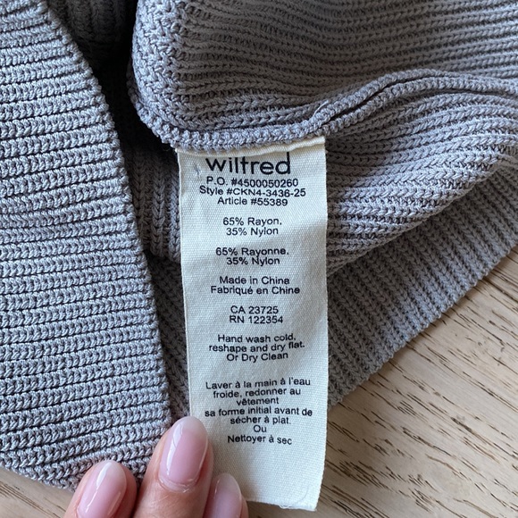 ARITZIA Wilfred Monty Knit Crop Top - Ashen - XXS - Picture 3 of 3